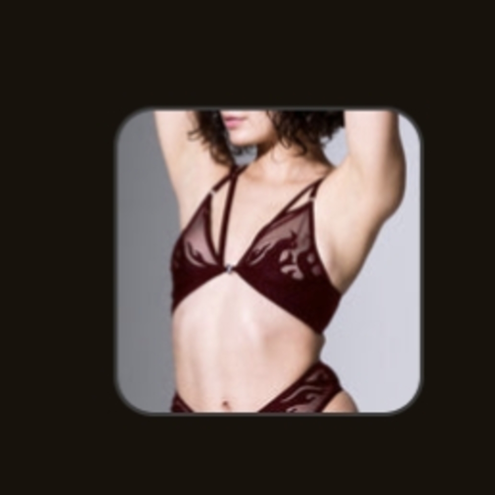 Smokin' Mirrors Burgundy Bralette